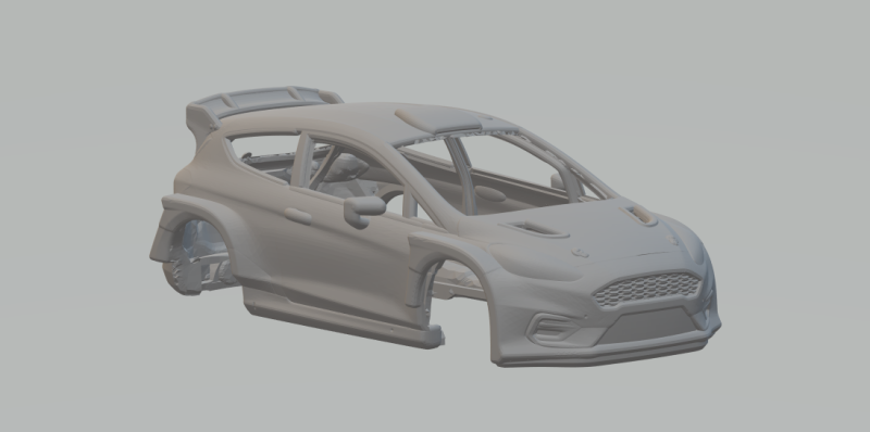 Fiesta rally 2 3D 打印模型 .c4d .max .obj .3ds .fbx .stl .blend