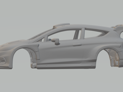 Fiesta rally 2 3D 打印模型