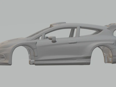 Fiesta rally 2 3D Print Model