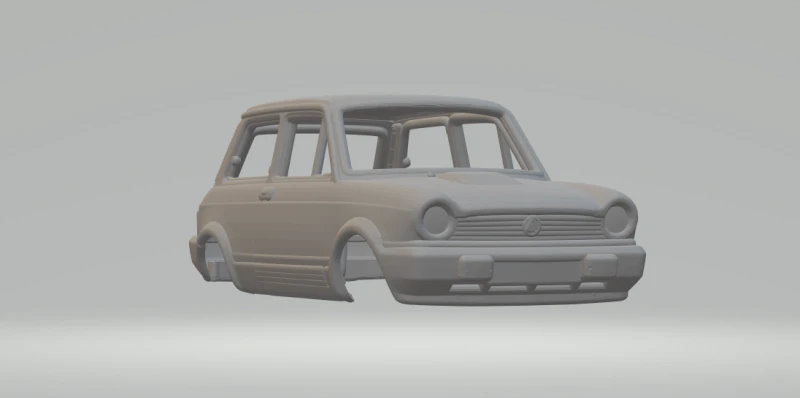 Auto bianchi 3D Print Model .c4d .max .obj .3ds .fbx .stl .blend 