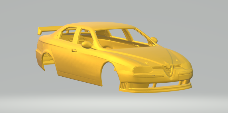 Alfa romeo 156 btcc 3D Принт Модель .c4d .max .obj .3ds .fbx .stl .blend