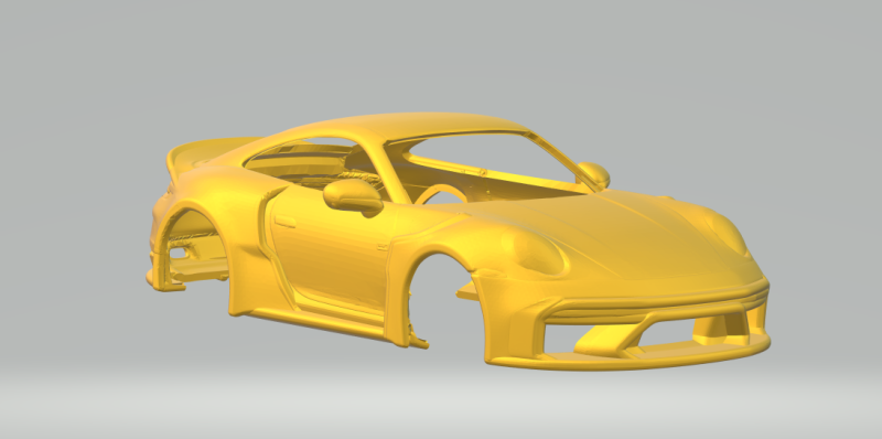 Porsche 911 custom 3D Принт Модель .c4d .max .obj .3ds .fbx .stl .blend