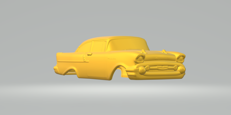 쉐보레 벨에어 폐쇄 3D 프린트 모델 .c4d .max .obj .3ds .fbx .stl .blend 