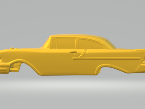 쉐보레 벨에어 폐쇄 3D 프린트 모델