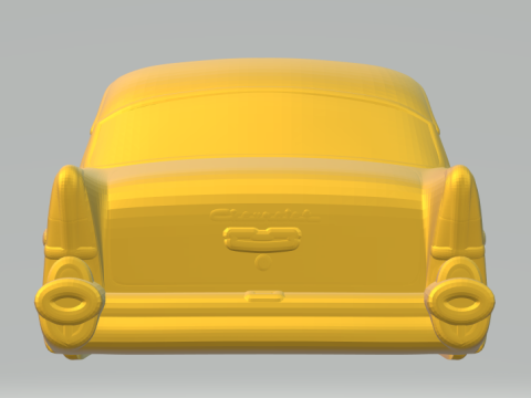 쉐보레 벨에어 폐쇄 3D 프린트 모델
