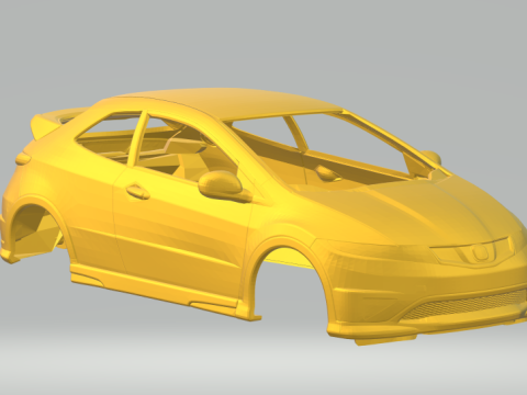 Honda civic type r Model do druku 3D