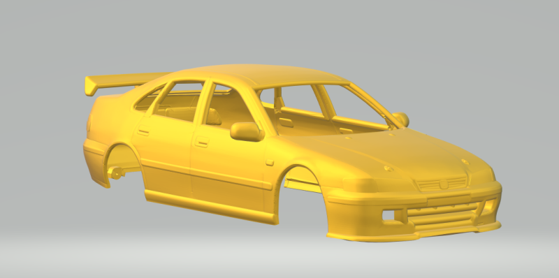 Honda accord race car 3D Druckmodell .c4d .max .obj .3ds .fbx .stl .blend