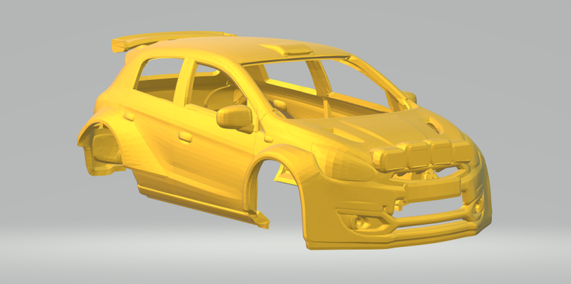 Mitusibishi mirage rally car Modelo de Impressão 3D .c4d .max .obj .3ds .fbx .stl .blend