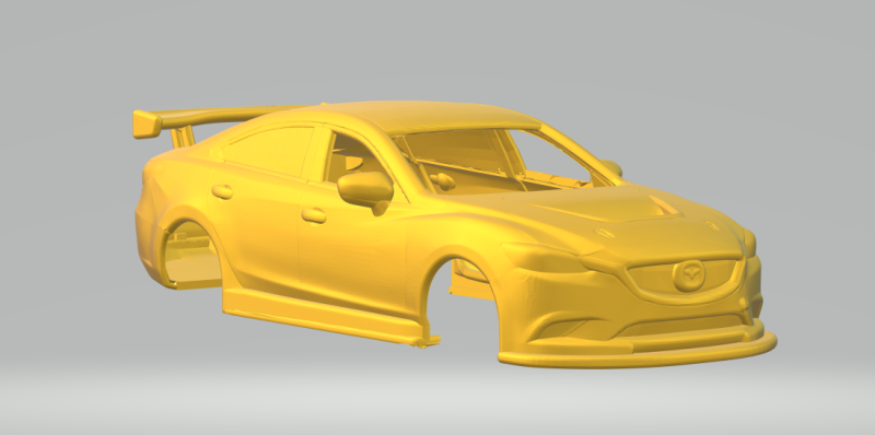 Mazda 6 sedan racecar Modelo de Impressão 3D .c4d .max .obj .3ds .fbx .stl .blend