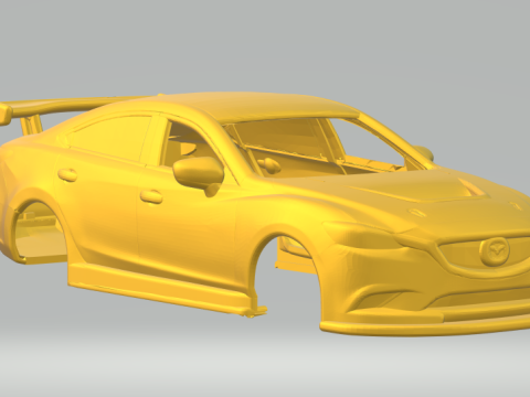 Mazda 6 sedan racecar Modelo de impresión 3D