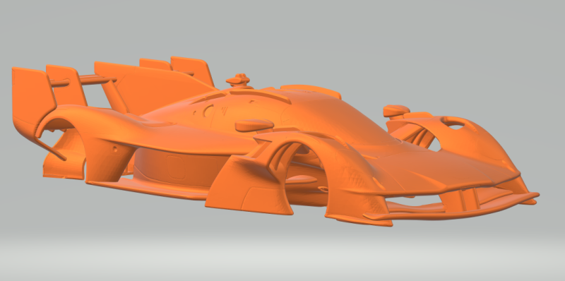 Aston Martin Valkyrie lmdh chiusa Modello di stampa 3D .c4d .max .obj .3ds .fbx .stl .blend 