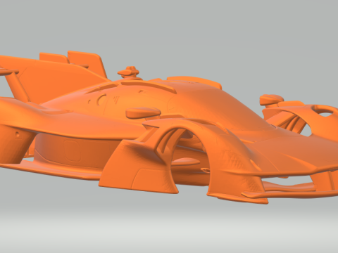 Aston martin valkyrie lmdh closed Modelo de impresión 3D