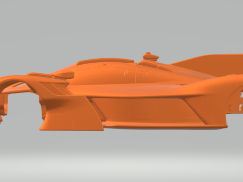 Aston Martin Valkyrie lmdh chiusa Modello di stampa 3D