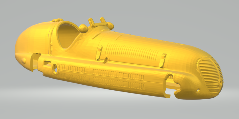 Maserati f1 3Dプリントモデル .c4d .max .obj .3ds .fbx .stl .blend