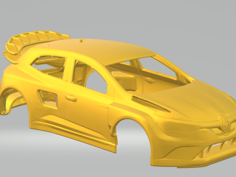 Megane race car 3D 프린트 모델