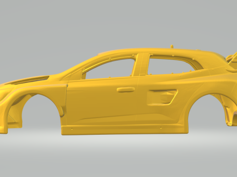 Megane race car 3D 打印模型