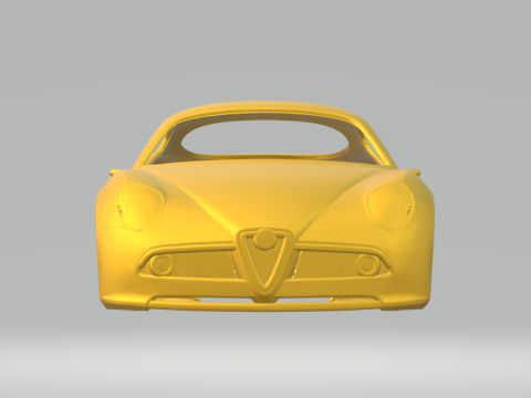 Alfa Romeo 8C Competizione 3D Print Model