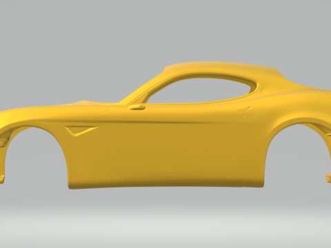 Alfa Romeo 8C Competizione 3D Print Model