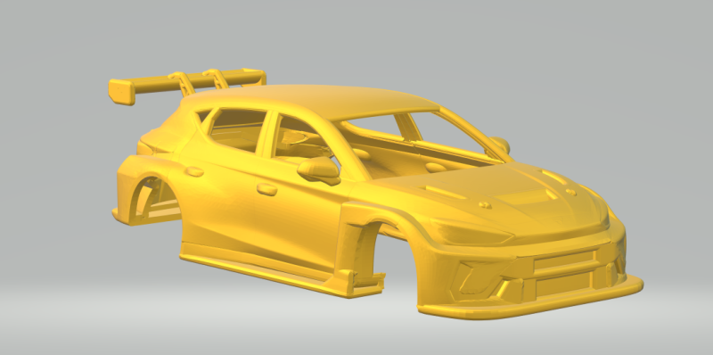 Cupra tcr 3D Принт Модель .c4d .max .obj .3ds .fbx .stl .blend