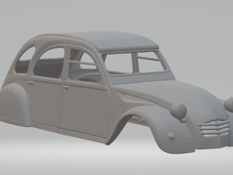 Citroen cv2 Model Cetak 3D