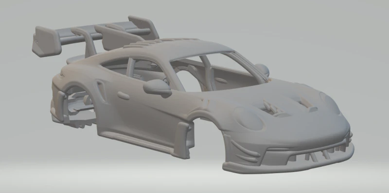 Porsche 911 custom 3D Print Model .c4d .max .obj .3ds .fbx .stl .blend 