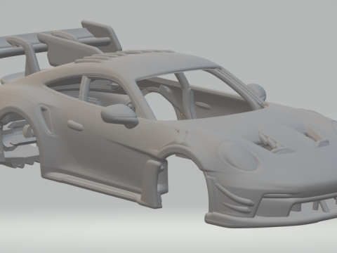 Porsche 911 personalizzata Modello di stampa 3D