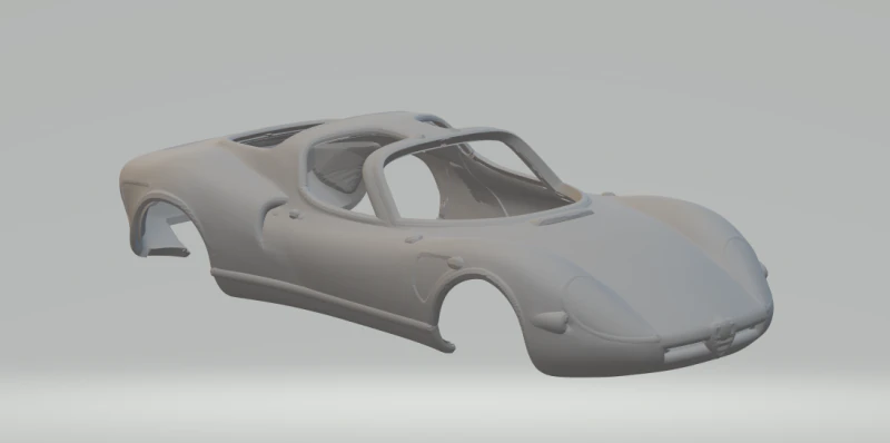 Alfa romeo 33 stadale 3D Print Model .c4d .max .obj .3ds .fbx .stl .blend