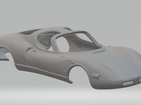 Alfa Romeo 33 stradale Modello di stampa 3D