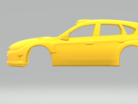 Reli subaru impreza wrx Model Cetak 3D