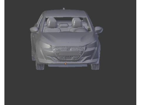 Peugeot 208 e 3D Print Model