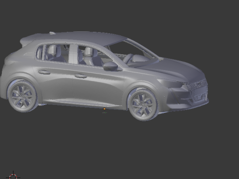 Peugeota 208 e Model do druku 3D