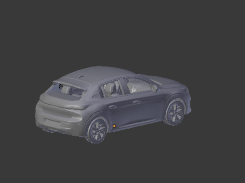 Peugeota 208 e Model do druku 3D