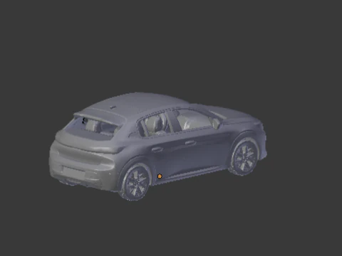 Peugeot 208 e 3D Print Model