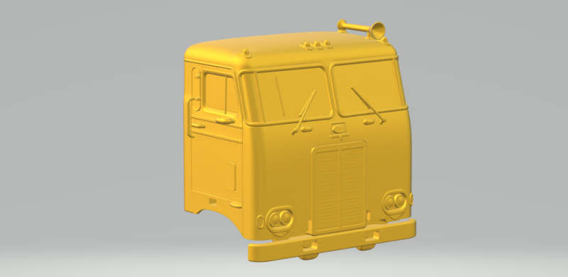 Taksi Peterbilt sudah lewat Model Cetak 3D .c4d .max .obj .3ds .fbx .stl .blend 