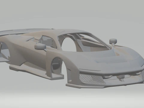 Ferrari f80 3D Print Model