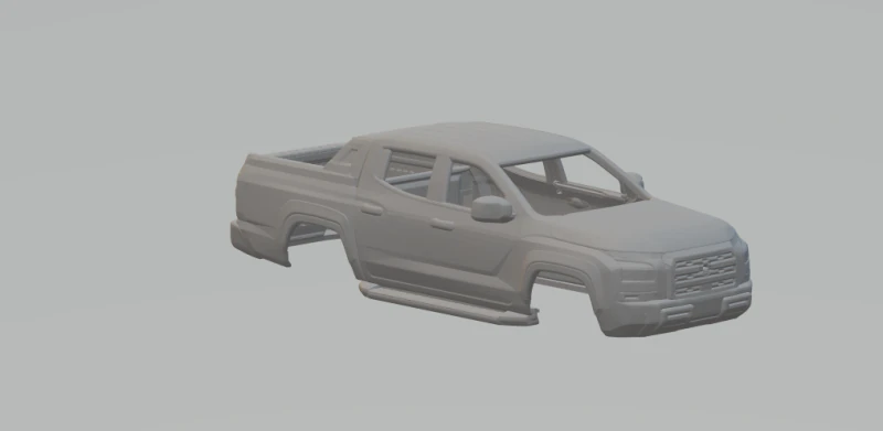 Mitsubishi l200 3D Print Model .c4d .max .obj .3ds .fbx .stl .blend 
