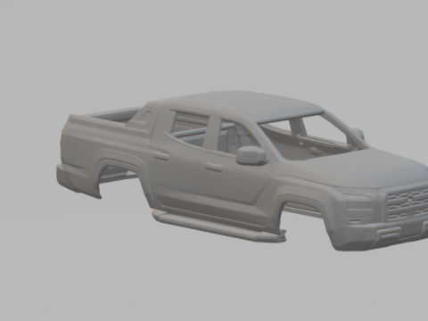 미쓰비시 l200 3D 프린트 모델