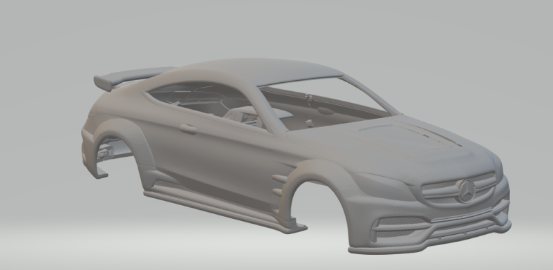 Mercedes class e prior 3D Print Model .c4d .max .obj .3ds .fbx .stl .blend 