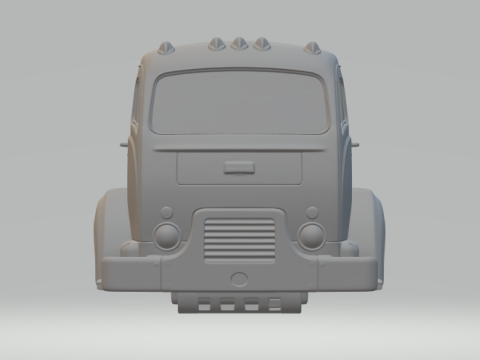 Biała ciężarówka 3000 Model do druku 3D