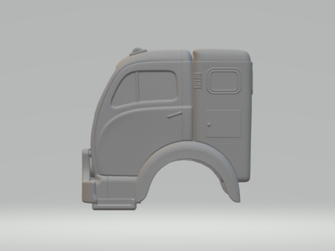Couchette de camion 3000 blanche Modèles 3D en vedette