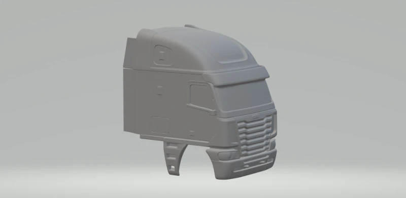 Freightliner argosy closed 3D Print Model .c4d .max .obj .3ds .fbx .stl .blend 