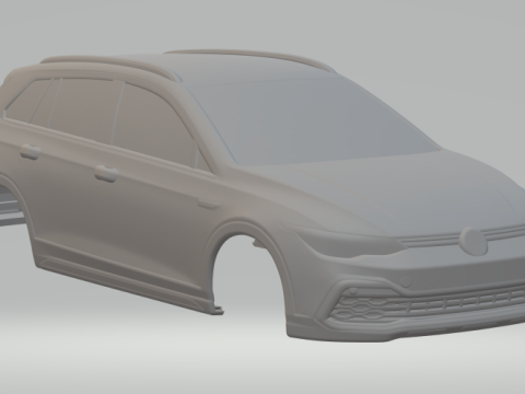 大众高尔夫车型已关闭 3D 打印模型