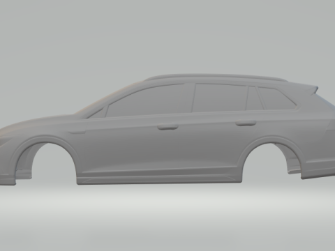 Variante Volkswagen Golf fermée Modèles 3D en vedette