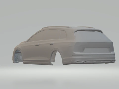 Volkswagen golf variant closed 3D Print Model
