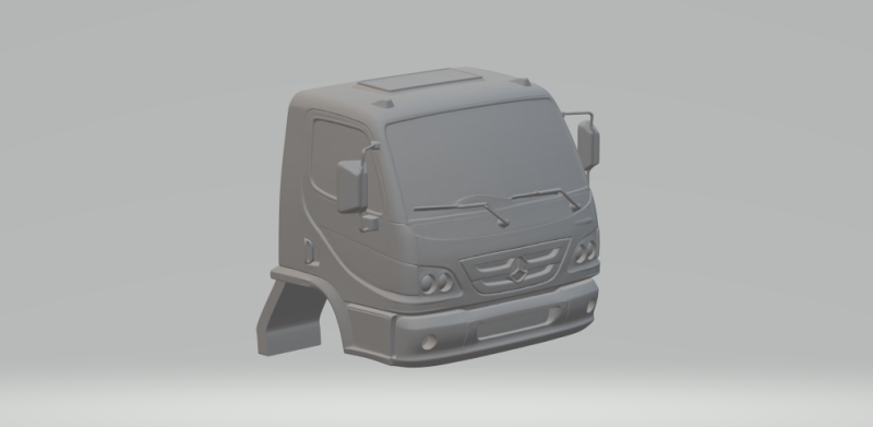 Mercedes-Benz Accelo 3D Принт Модель .c4d .max .obj .3ds .fbx .stl .blend 