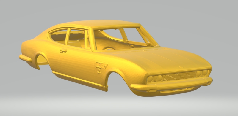 फिएट कूप 3D प्रिंट मॉडल .c4d .max .obj .3ds .fbx .stl .blend 