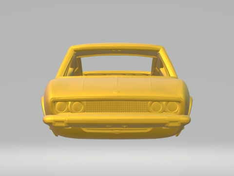 फिएट कूप 3D प्रिंट मॉडल