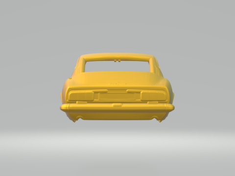 फिएट कूप 3D प्रिंट मॉडल