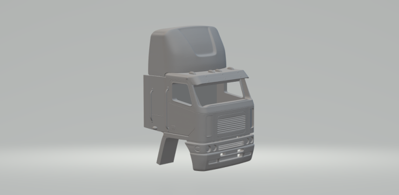 Freightliner Argosy dagcabine 3D printmodel .c4d .max .obj .3ds .fbx .stl .blend 