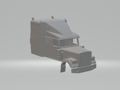 Volvo White WIM 64T Over the Top 3D Print Model